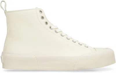 Jil Sander Leather High-top Sneakers For Women