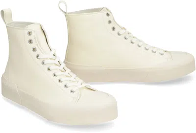 Jil Sander Leather High-top Sneakers For Women