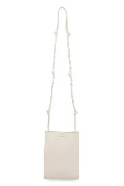 Jil Sander Ivory Leather Small Tangle Shoulder Bag In White