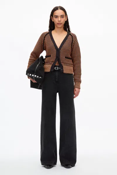 3.1 Phillip Lim Zweifarbiger Strickcardigan In Clay-blk
