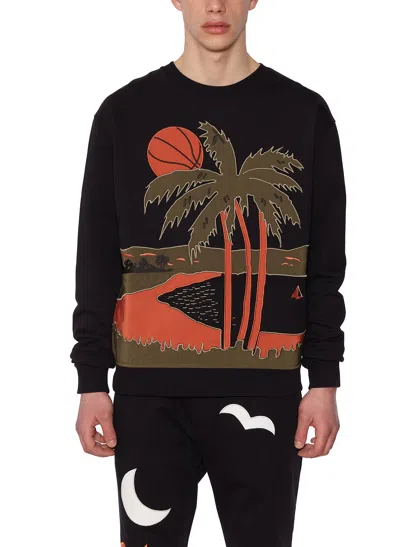 Just Don Palm Tree Print Jumper