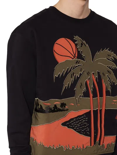 Just Don Palm Tree Print Jumper