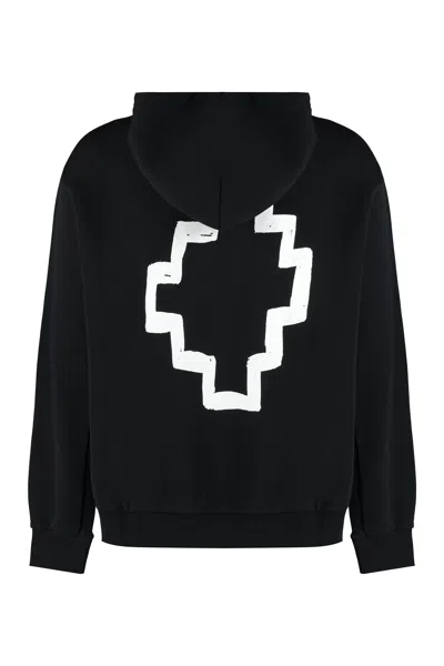 Marcelo Burlon County Of Milan Tempera Cross Cotton Hoodie