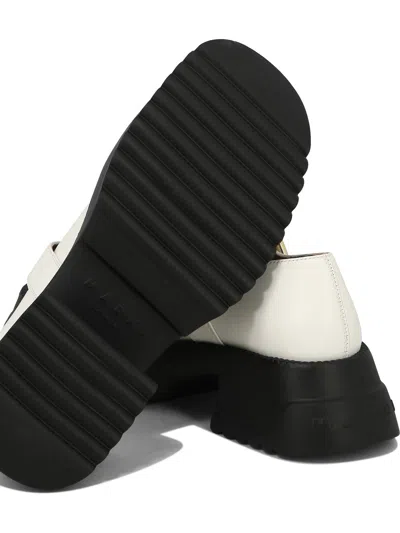 Marni 20mm Mary Jane Leather Shoes In Lily White