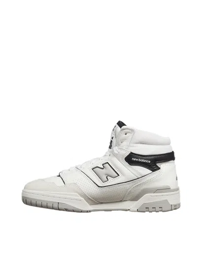 New Balance High-top Sneakers With Perforated Detailing In White