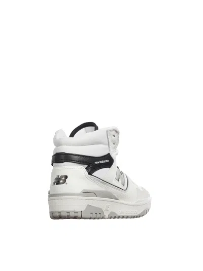 New Balance High-top Sneakers With Perforated Detailing In White
