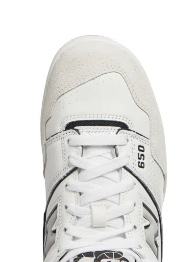 New Balance High-top Sneakers With Perforated Detailing In White
