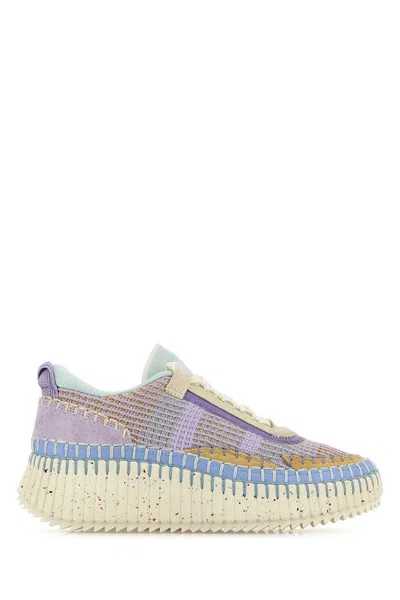 Chloé Chloe Women Multicolor Fabric Nama Sneakers In Multicoloured