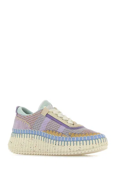Chloé Chloe Women Multicolor Fabric Nama Sneakers In Multicoloured