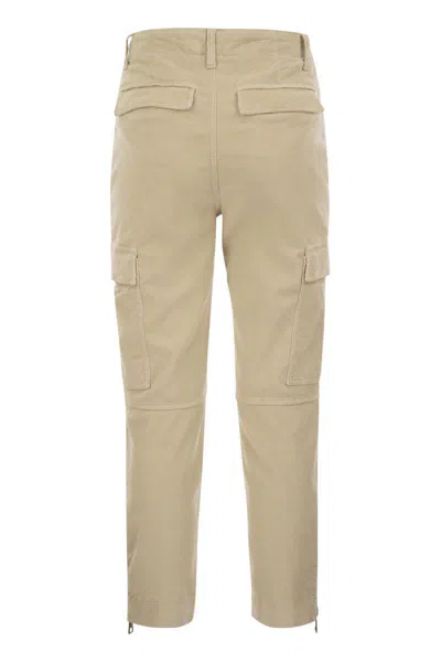 Dondup Velvet Cargo Pants - Eve In Beige