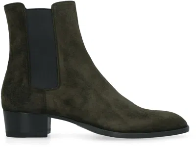 Saint Laurent Wyatt 40 Suede Chelsea Boot