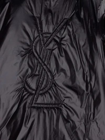 Saint Laurent Cassandre Windbreaker In Black