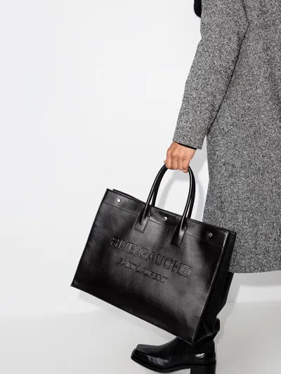 Saint Laurent Rive Gauche Print Tote Bag