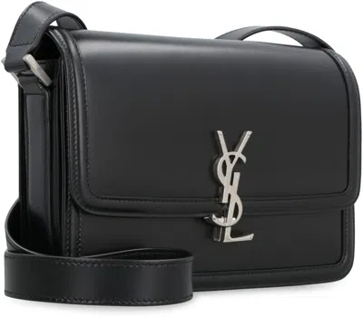 Saint Laurent Men's Solferino Logo Plaque Shoulder Bag