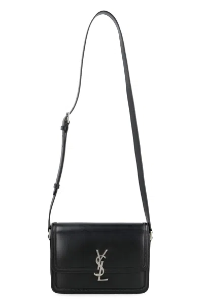 Saint Laurent Men's Solferino Logo Plaque Shoulder Bag