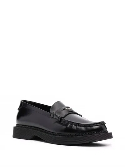 Saint Laurent Multicolor Calf Skin Loafers For Men