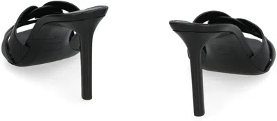 Saint Laurent Tribute Embossed Croc Mules