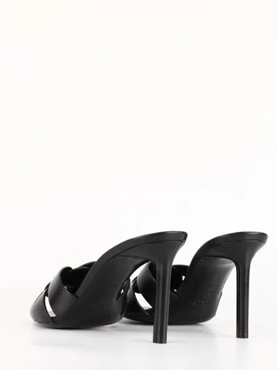 Saint Laurent Tribute Embossed Croc Mules