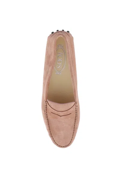 Tod's City Rubber Suede Leather Loafers