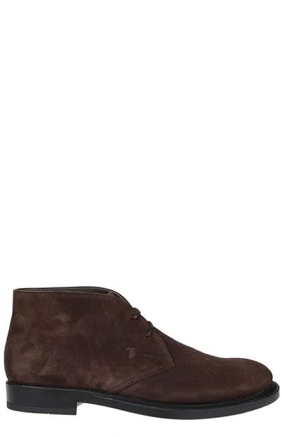 Tod's Suede Leather Ankle Boot Shoes