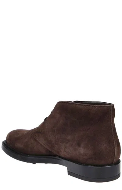 Tod's Suede Leather Ankle Boot Shoes