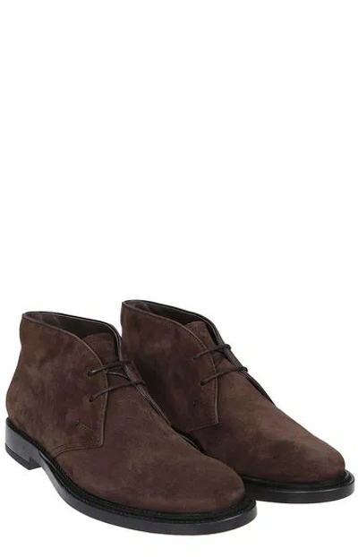 Tod's Suede Leather Ankle Boot Shoes