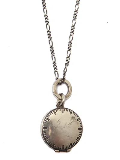 Werkstatt:münchen Stylish Silver Necklace With Pendant For Men