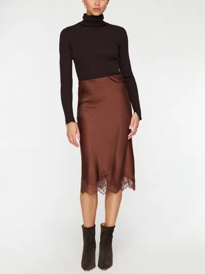Brochu Walker The Clara Silk Skirt In Acacia