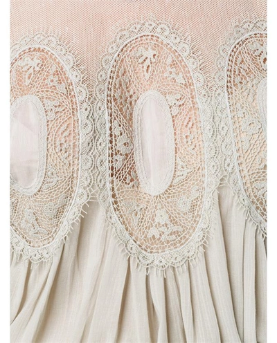 Shop Chloé Linen-blend Crochet Dress