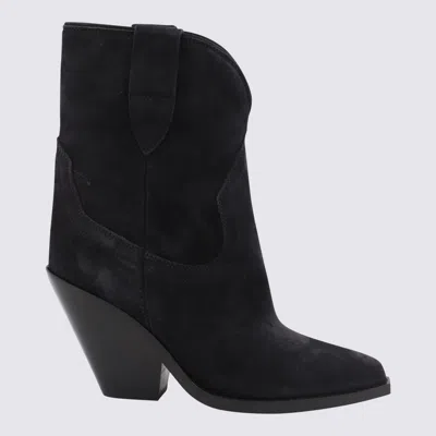 Isabel Marant Leyane Boots And Ankle Boots In Faded Black