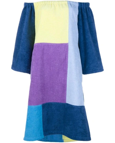 Shop Lisa Marie Fernandez Patchwork Cotton Dress