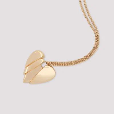 Amina Muaddi Heartbreak Necklace In Grey