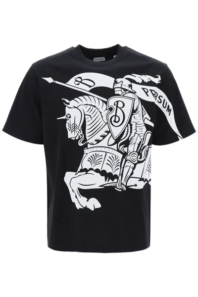 Shop Burberry Ekd Printed T-shirt In Black