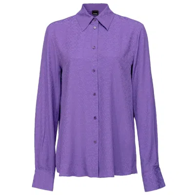 Pinko Purple Acetate Shirt