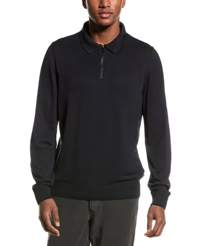HUGO BOSS LUNO 1/4-ZIP POLO SWEATER 