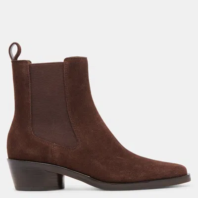 Dolce Vita Foster Booties Dk Brown Suede In Multi