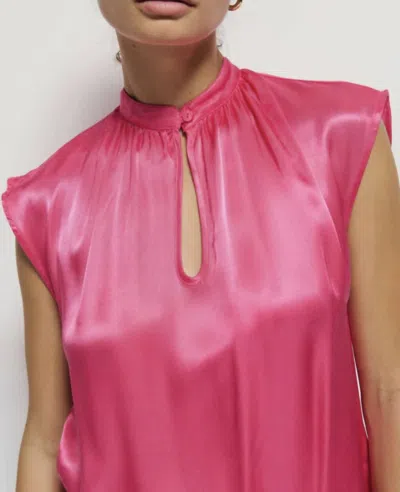 Nation Ltd Jeanne Top In Azalea Pink In Multi