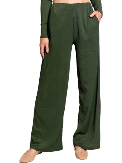 Minkpink Emmerson Wide Leg Pants In Green In Green