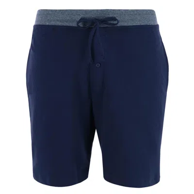 Hanes Men's French Terry Shorts In Blue