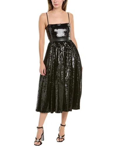 Weworewhat Sequin Midi Dress In Black