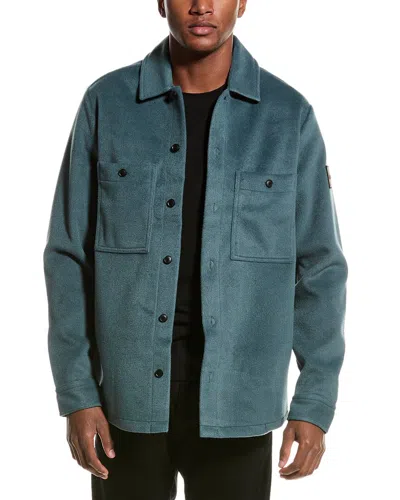 Hugo Boss Boss  Locky Shirt Jacket In Green
