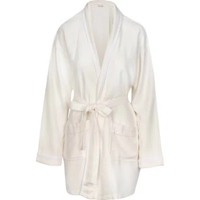 Malibu Luxxe Women's Luxxe Bamboo Robe In Ivory/white In Multi