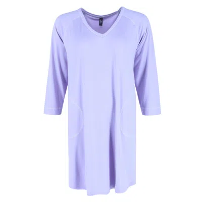 Pj Couture Women's Large Flower Pajama Sleep Shirt In Purple