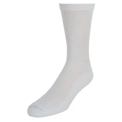 Dr. Scholl's Men's Big And Tall Diabetic Circulatory Crew Socks (4 Pair Pack) In White