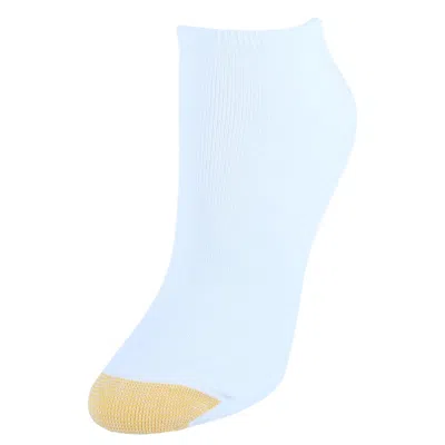 Gold Toe Women's Cotton No Show Liner Socks (pack Of 6) In White