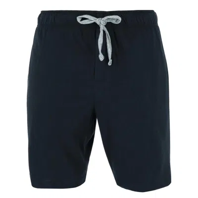 Hanes Men's Tag Free Knit Pajama Lounge Short With Side Pockets In Black
