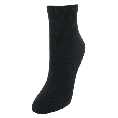 Dr. Scholl's Women's Diabetes And Circulatory Ankle Socks (4 Pair Pack) In Black