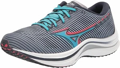 Mizuno Women's Wave Rebellion Sneaker In India Ink-scuba Blue In Multi