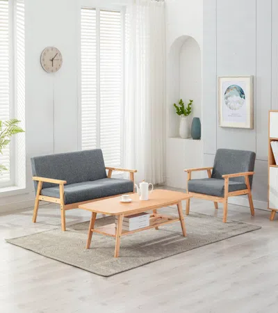 Streamdale Furniture Streamdale Bahamas Coffee Table Loveseat Chair Set