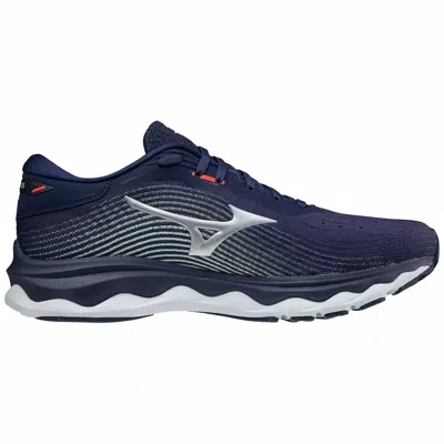 Mizuno Women's Wave Sky Sneaker In Peacoat In Blue